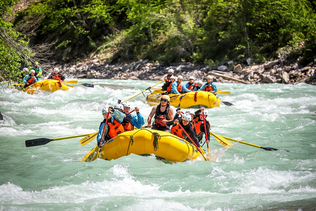 Rafting the Kicking Horse, photo courtesy of Glacier Raft