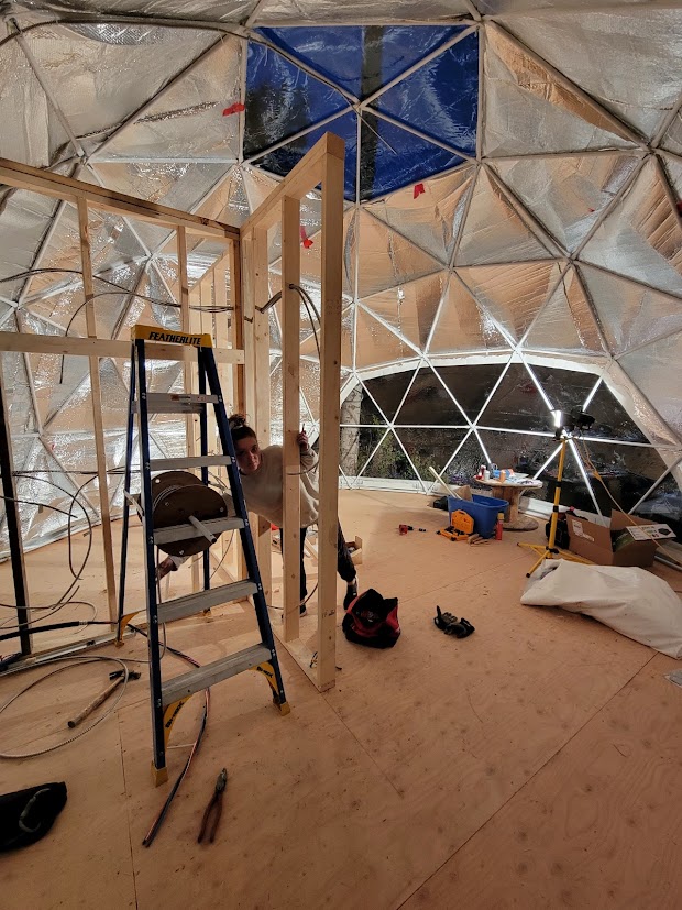 Roughing in the electrical for LSD