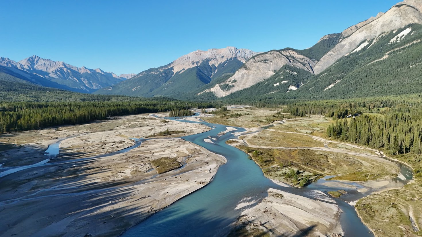 The majestic Blaeberry Valley near Golden, BC